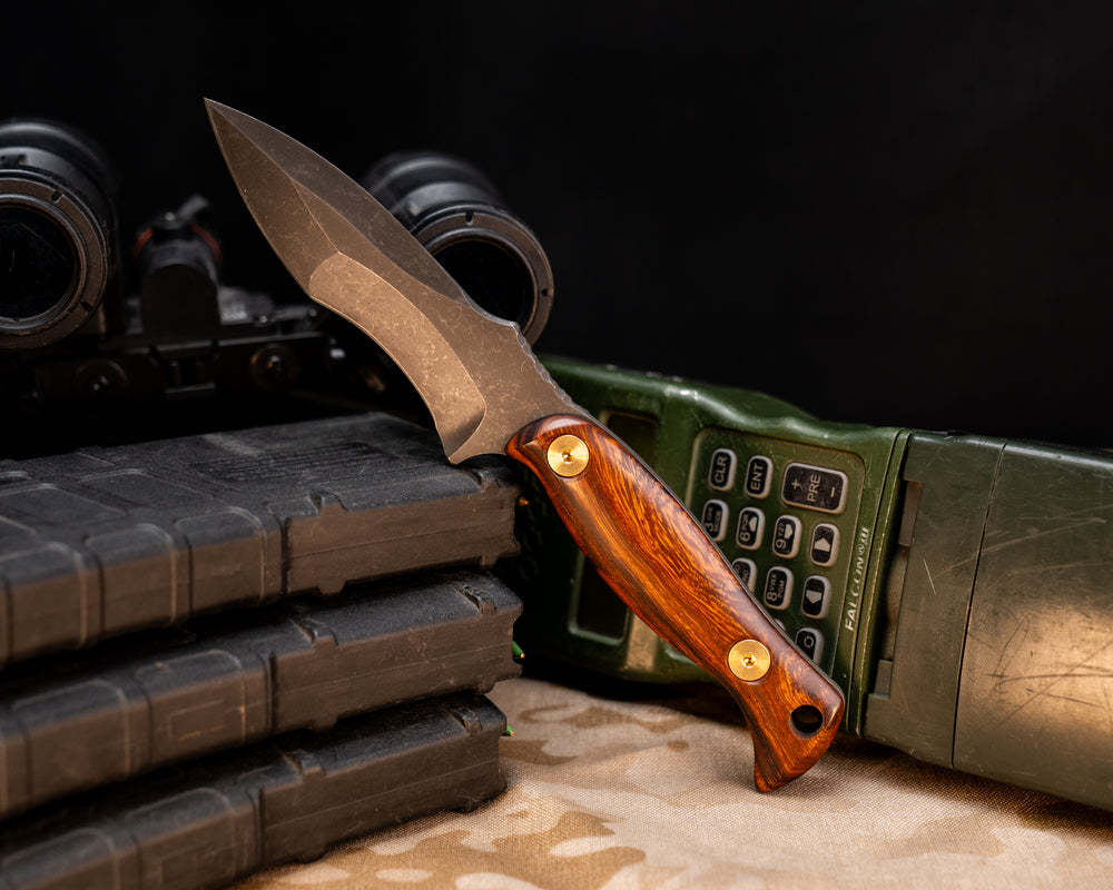 Extremis MK1- Desert Ironwood, Brass Allen Bolts, Smooth Grip