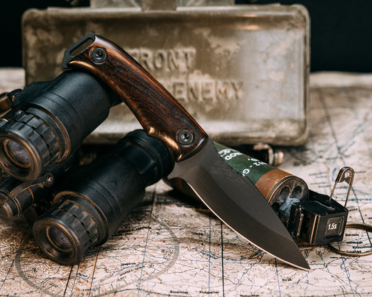 Ishi - Desert Ironwood, Armor Black Cerakote Allen Bolts, Smooth Grip