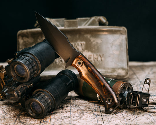 Ishi - Desert Ironwood, Armor Black Cerakote Allen Bolts, Smooth Grip
