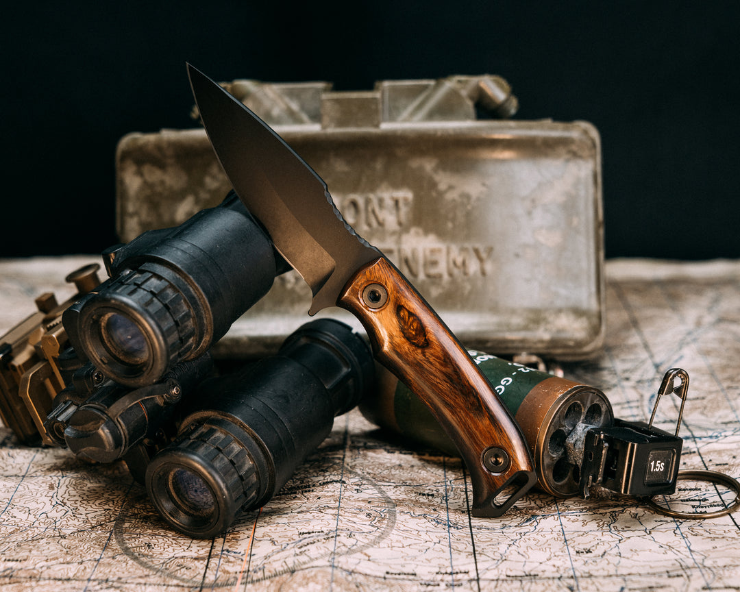Ishi - Desert Ironwood, Armor Black Cerakote Allen Bolts, Smooth Grip