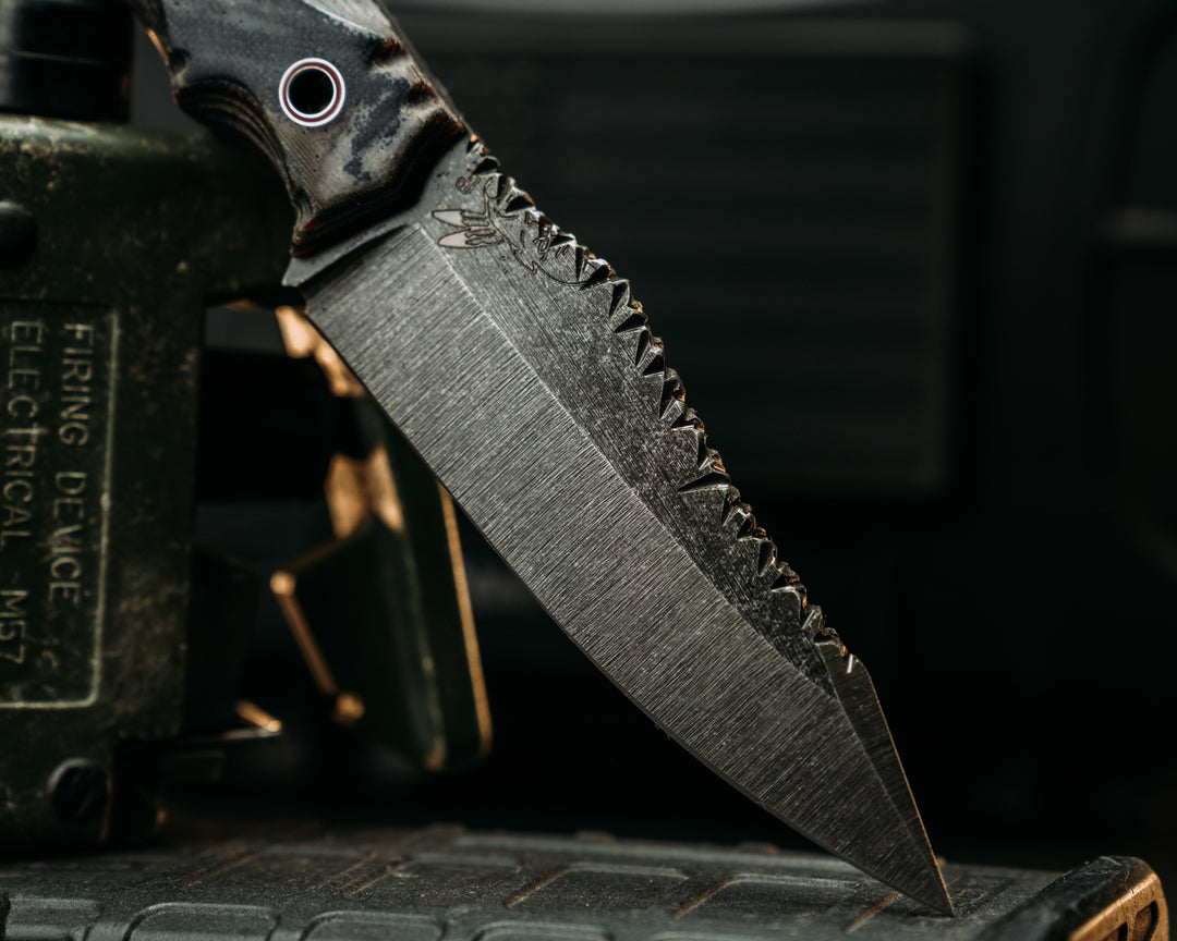 Field Breacher- Vintage American Flag Micarta and Navy S.E.A.L. AOR1 and AOR2 Cammie Micarta, Aluminum and Red Resin Hollow Pins, Textured Grip