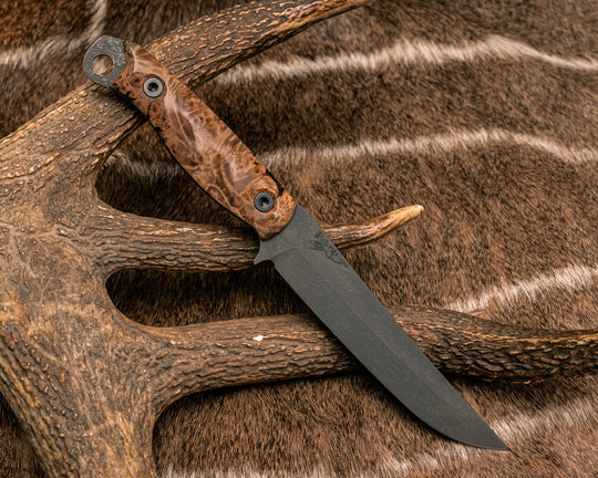 Crow Breakdown- Maple Burl, Allen Bolts, Textured Grip