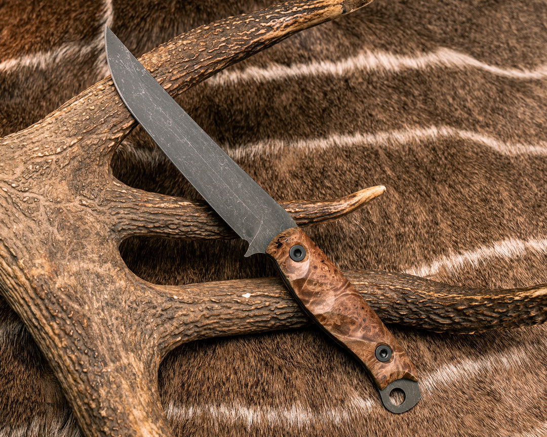 Crow Breakdown- Maple Burl, Allen Bolts, Textured Grip