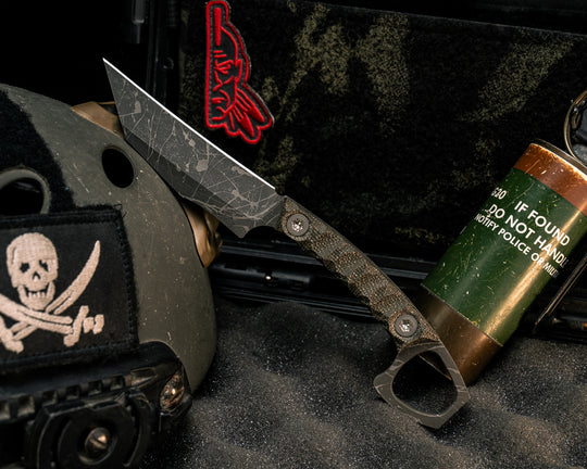 SOPHS- OD Green Canvas Micarta, Allen Bolts, Textured Grip