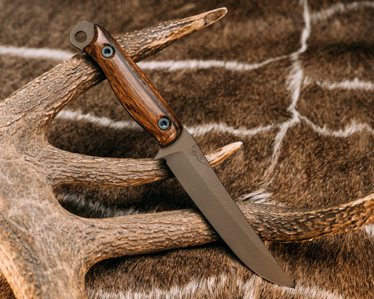Crow Breakdown- Desert Ironwood, Midnight Bronze Cerakote, Allen Bolts, Smooth Grip