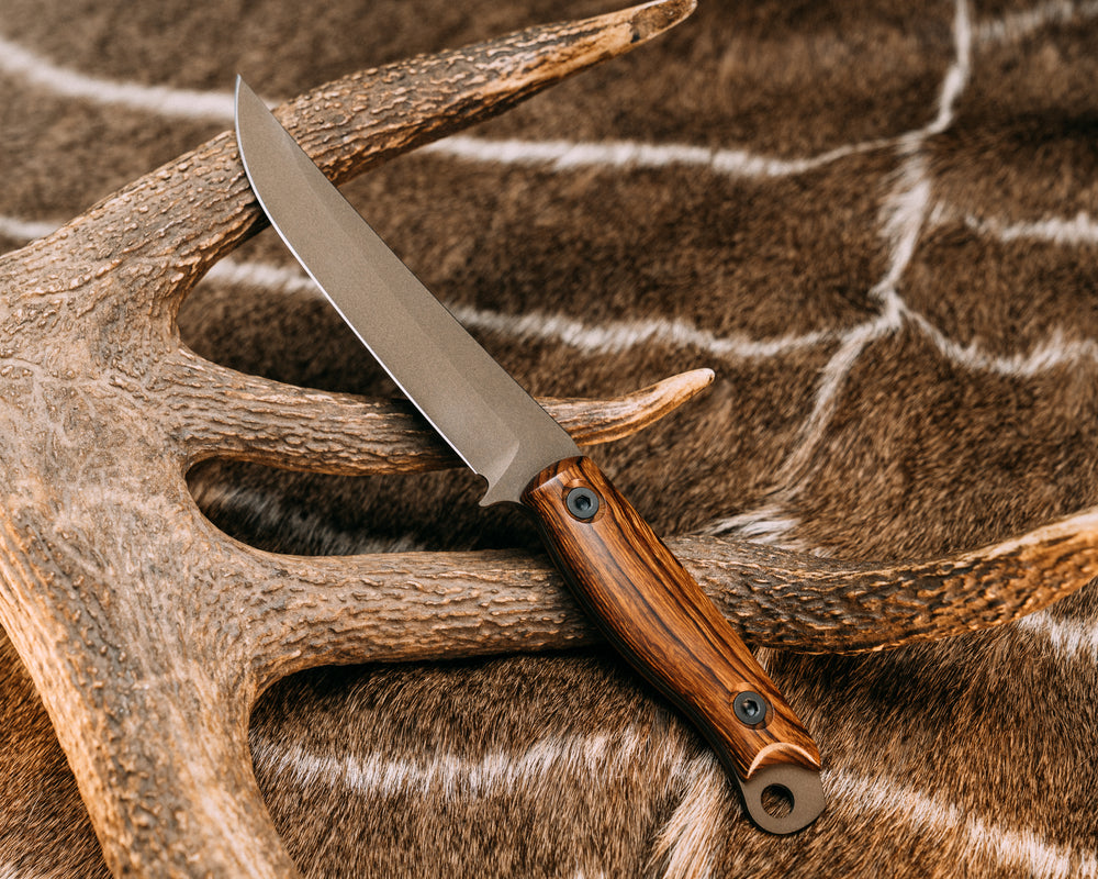 Crow Breakdown- Desert Ironwood, Midnight Bronze Cerakote, Allen Bolts, Smooth Grip