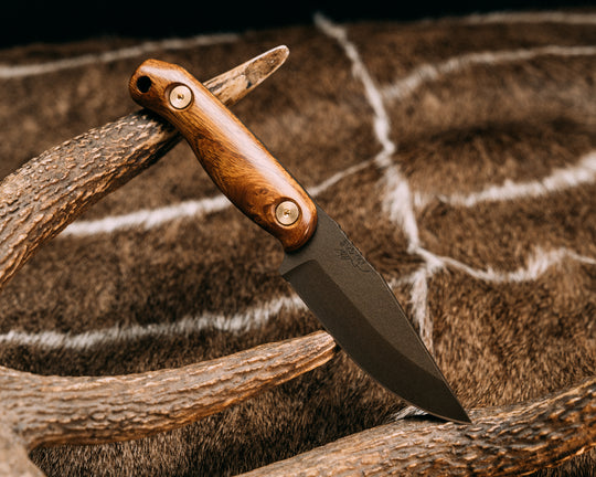 Feather Light - Desert Ironwood, Midnight Bronze Cerakote, Brass Allen Bolts, Smooth Grip