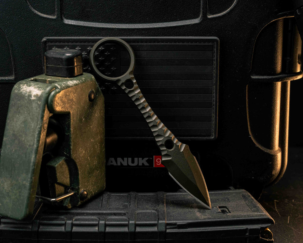 Ringstrike- OD Green Cerakote and Machined Rockwork Handle