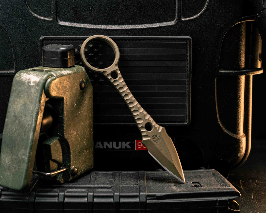 Ringstrike- FDE Cerakote and Machined Rockwork Handle