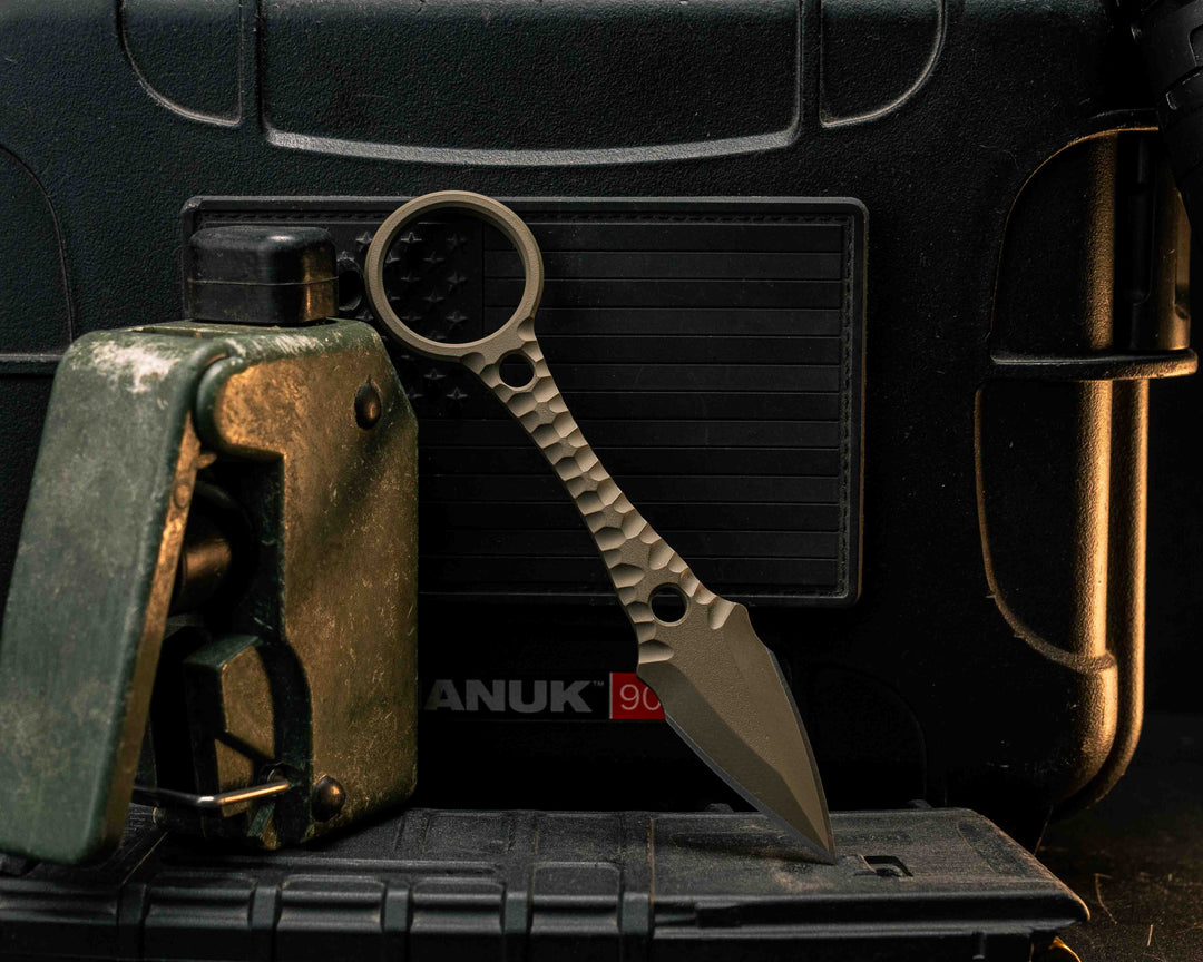 Ringstrike- FDE Cerakote and Machined Rockwork Handle