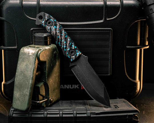 Disaster Cub- Turquoise Rocky Wave Carbon, Allen Bolts, Textured Grip