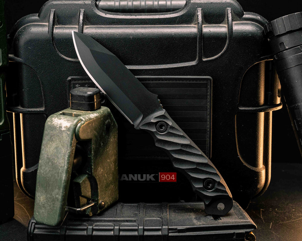 Disaster Jr - Black G10, Armor Black Cerakote, Allen Bolts, Textured Grip