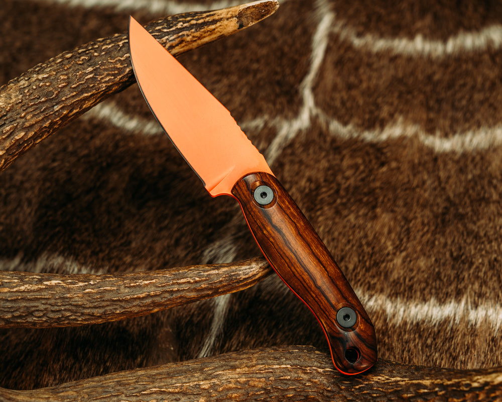 Feather Light - Desert Ironwood, Hunter Orange Cerakote,  Allen Bolts, Smooth Grip