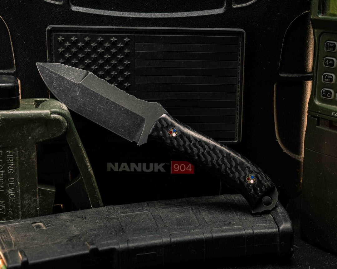 Disaster Cub Gen 3- Carbon, Patriot Mosaic Pins, Smooth Grip
