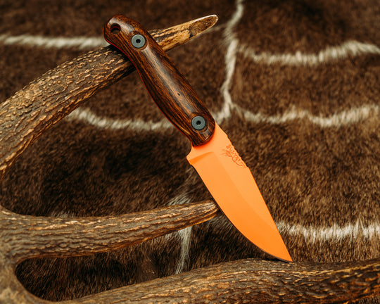 Feather Light - Desert Ironwood, Hunter Orange Cerakote,  Allen Bolts, Smooth Grip