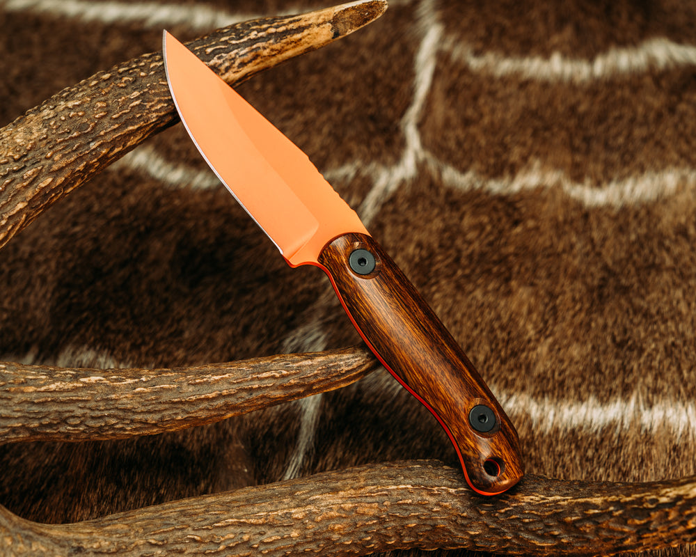 Feather Light - Desert Ironwood, Hunter Orange Cerakote,  Allen Bolts, Smooth Grip