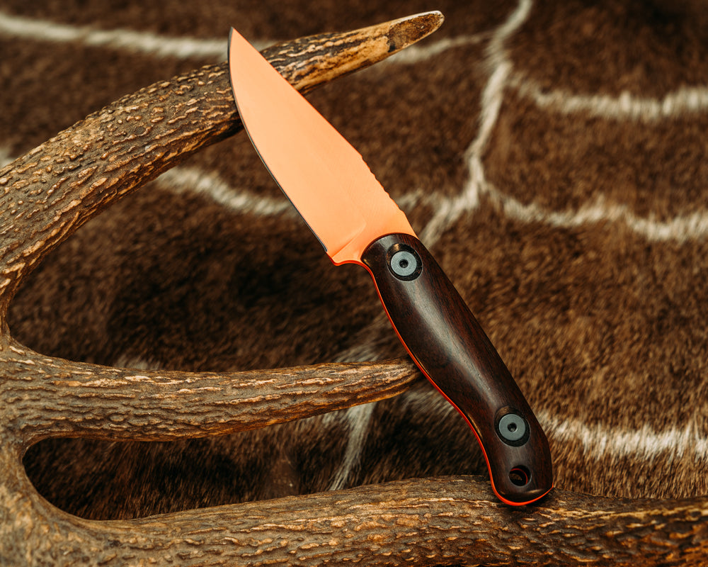 Feather Light - Desert Ironwood, Hunter Orange Cerakote,  Allen Bolts, Smooth Grip