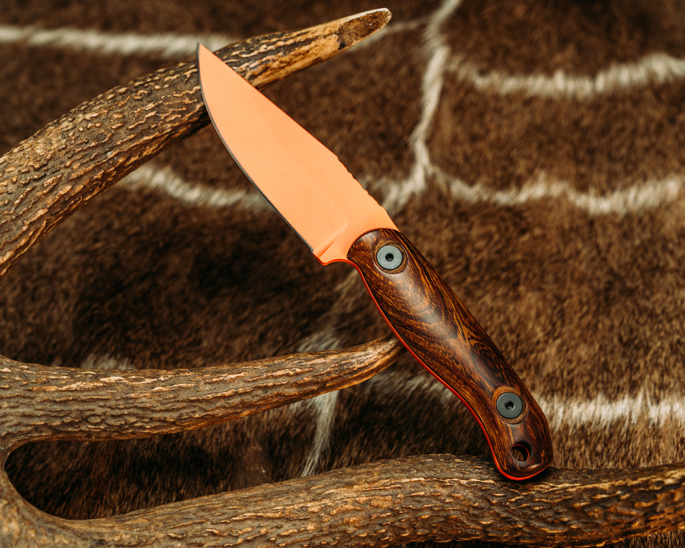 Feather Light - Desert Ironwood, Hunter Orange Cerakote, Allen Bolts, Smooth Grip
