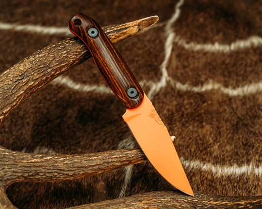 Feather Light - Desert Ironwood, Hunter Orange Cerakote,  Allen Bolts, Smooth Grip