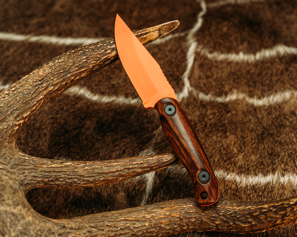 Feather Light - Desert Ironwood, Hunter Orange Cerakote,  Allen Bolts, Smooth Grip
