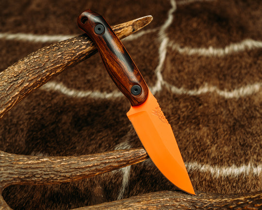 Feather Light - Desert Ironwood, Hunter Orange Cerakote,  Allen Bolts, Smooth Grip
