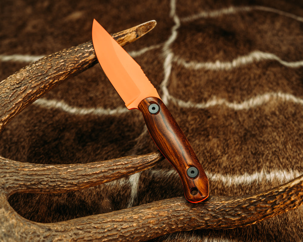 Feather Light - Desert Ironwood, Hunter Orange Cerakote,  Allen Bolts, Smooth Grip