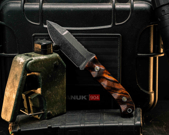 Disaster Cub Gen 3- Desert Ironwood, Mosaic Pins, Aluminum Lanyard Pin, Textured Grip