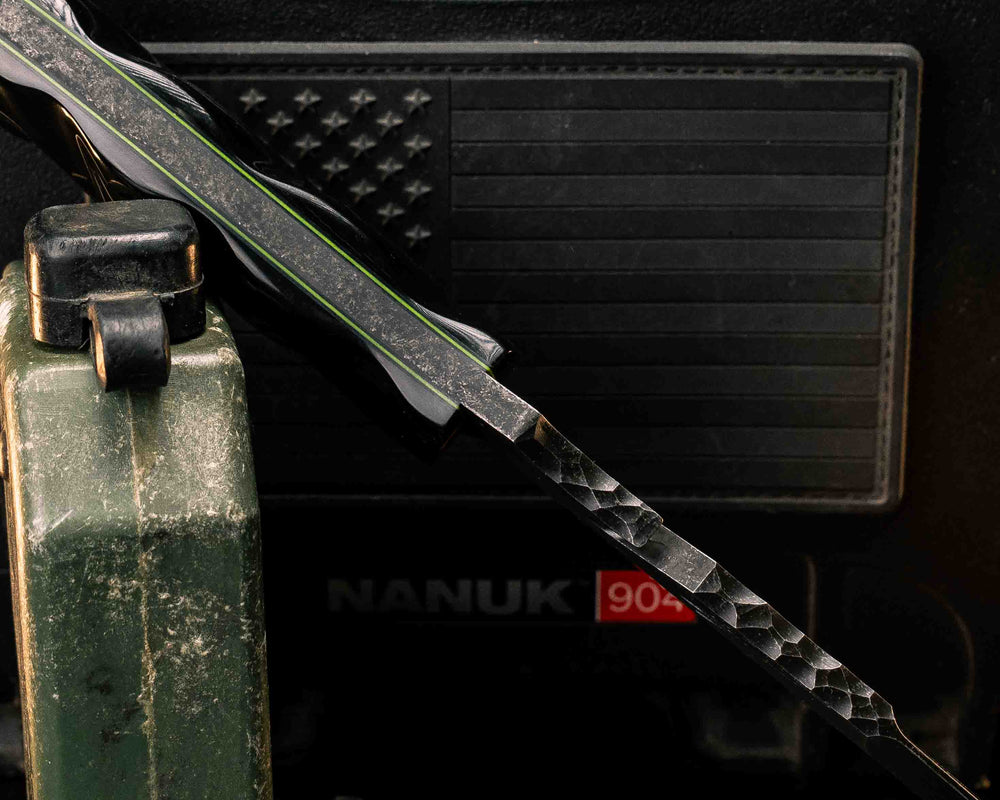 Notched Wire Cutter Breacher Gen 3- Bison Horn, Mosaic Pins, Copper Lanyard Pin, Textured Grip