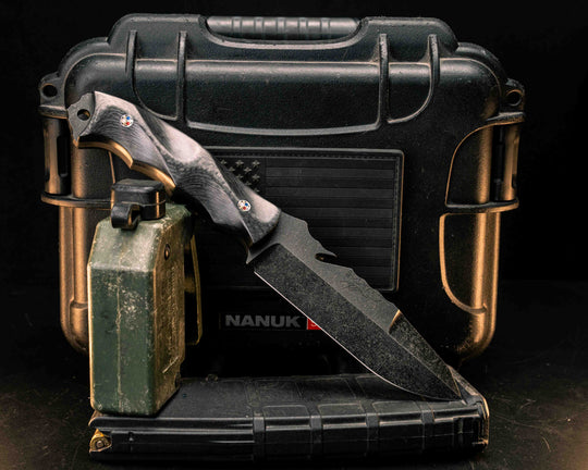 Notched Wire Cutter Breacher Gen 3- Carbon Fiber, Patriot Mosaic Pins, Textured Grip