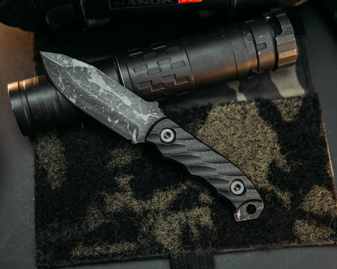 Disaster Cub - Black G10, Allen Bolts, Iron Grip