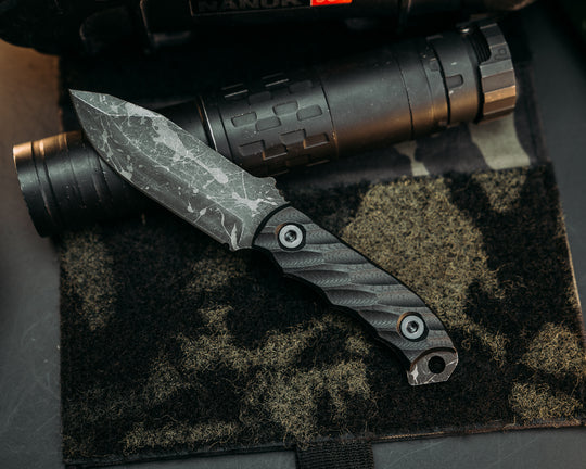 Disaster Cub - Black G10, Allen Bolts, Iron Grip