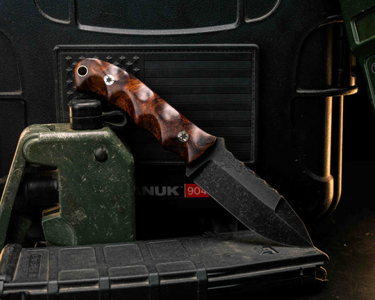 Disaster Cub Gen 3- Desert Ironwood, Mosaic Pins, Brass Lanyard Pin, Textured Grip