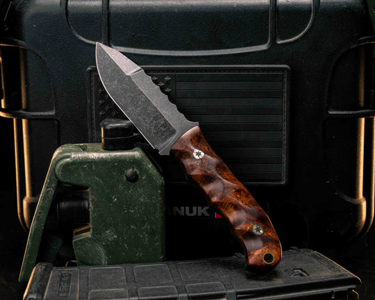 Disaster Cub Gen 3- Desert Ironwood, Mosaic Pins, Brass Lanyard Pin, Textured Grip
