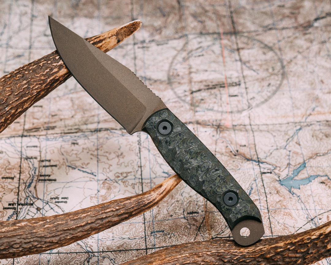 Crow Scalper - Jungle Wear CF, Midnight Bronze, Allen Bolts, Chaos Grip.
