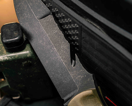 Notched Wire Cutter Breacher Gen 3- OD Green Canvas Micarta, Mosaic Pins, Textured Grip