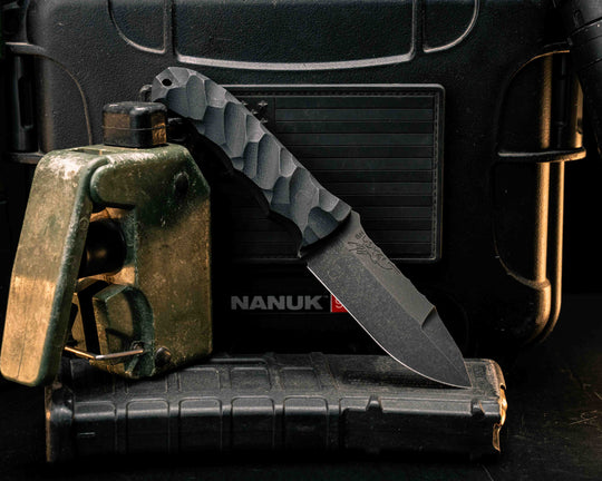 Disaster Cub Gen 3- Black G10, CF Pins, CF Lanyard Pin, Textured Grip