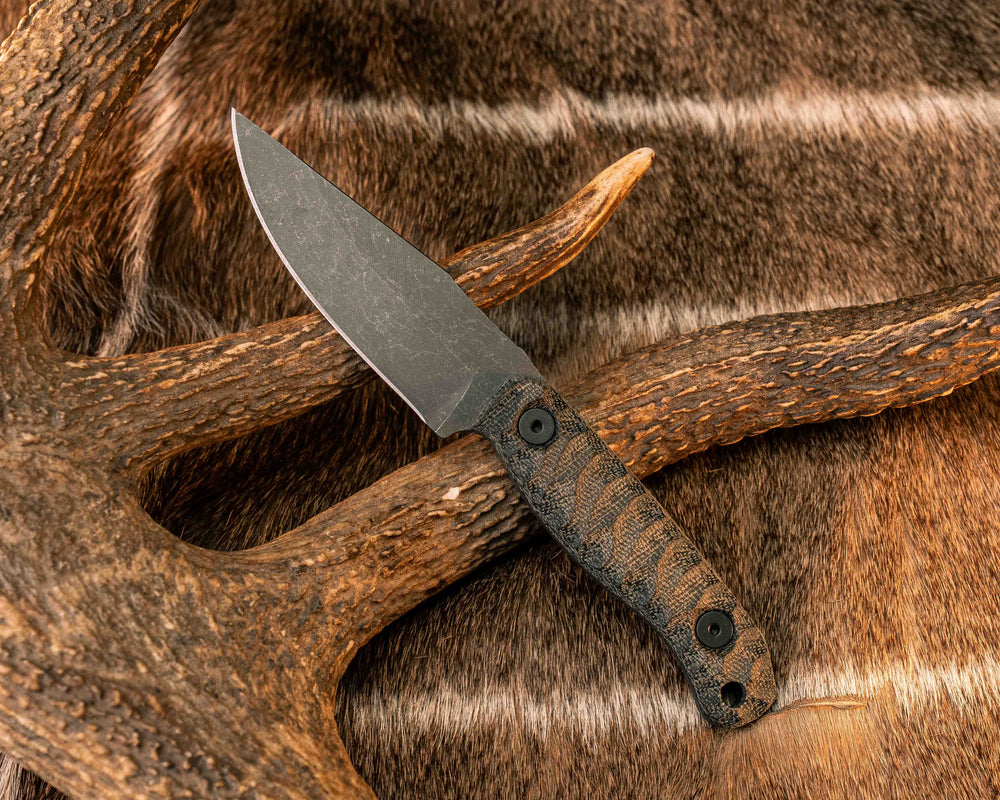 Feather Light- OD Green/Black Canvas Micarta, Allen Bolts, Textured Grip