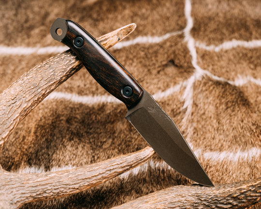 Crow Scalper- Desert Ironwood, Midnight Bronze Cerakote, Allen Bolts, Smooth Grip