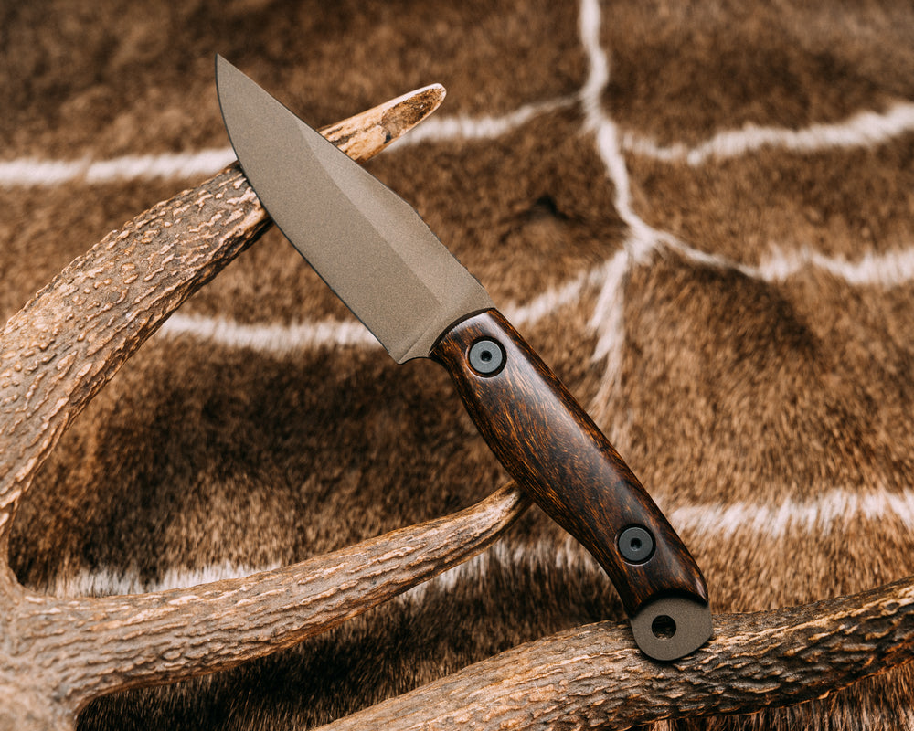 Crow Scalper- Desert Ironwood, Midnight Bronze Cerakote, Allen Bolts, Smooth Grip