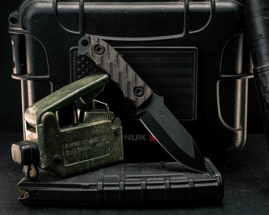 Disaster Cub- Gold Camo Carbon, DLC Coating, Allen Bolts, Textured Grip