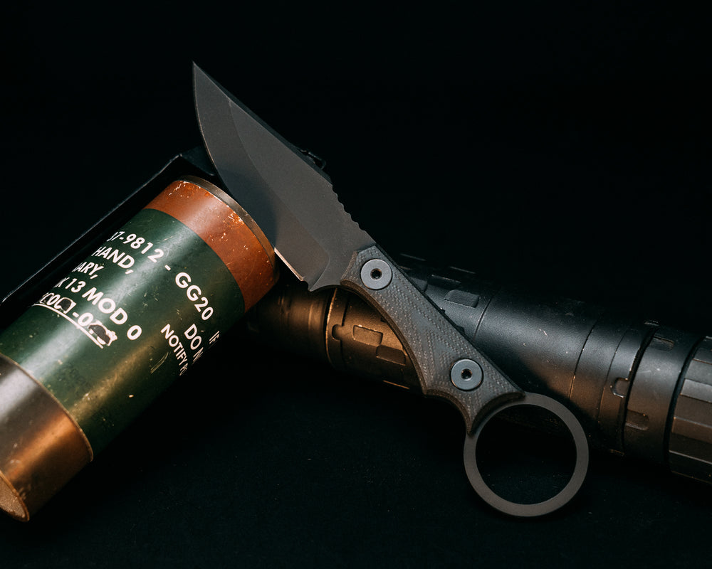 Jaq- Black G10, Armor Black Cerakote, Allen Bolts, Smooth Grip