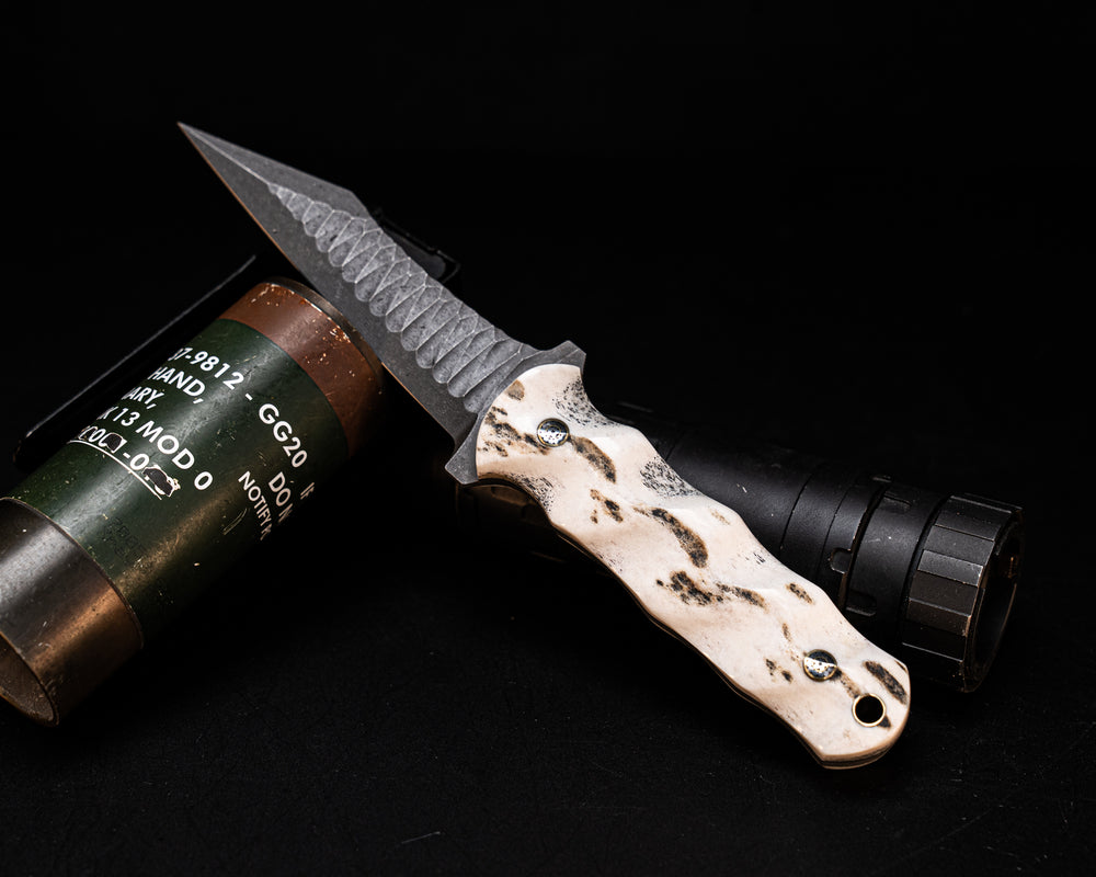 Combat Dirt Nap- Mosaic Pins, Brass Lanyard Pin, Textured Grip