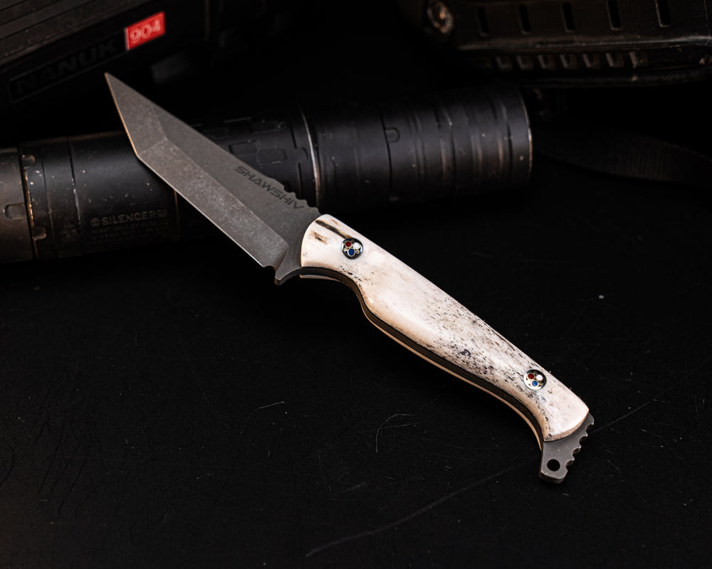 SHAW SHIV x HFB- CO Elk -Patriot Mosaic Pins, Contoured Grip