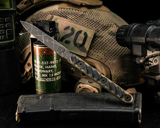OSS Spike - Black/OD Green G10, Allen Bolts, Textured Grip