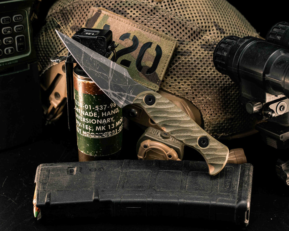 Gulo Gulo- OD Green/Coyote G10, Allen Bolts, Textured Grip