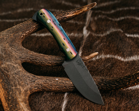 Cavner - Thin Rainbow Trout G-Carta, Mosaic Pins, Brass Lanyard Pin, Smooth Grip