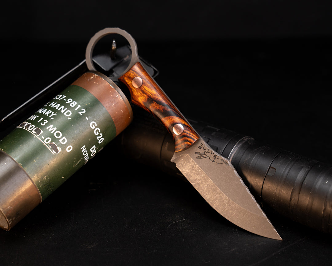 Jaq- Desert Ironwood, Copper Pins, Smooth Grip