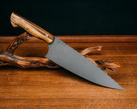 Chef Blade- Pheasantwood, Mosaic Pins, Smooth Grip