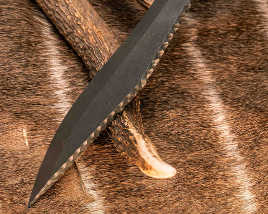 Kukri- Black Burlap Micarta, Copper and Black G10 Pin Striping, Natural Canvas Micarta and Black Burlap Micarta Split, Mosaic Pins, Textured Grip