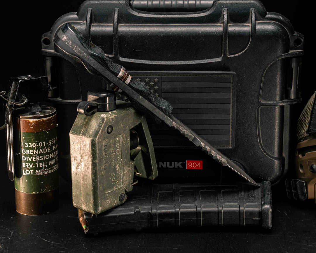 Notched Wire Cutter Breacher Gen 3- Black Canvas Micarta, Buckeye, Black G10, Brown G10 and Bronze Split, Mosaic Pins, Brass Lanyard Pin, Textured Grip